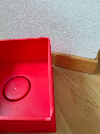 2 Scatole Contenitore LEGO Rosse