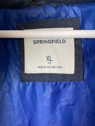 Cazadora Springfield capucha azul XL