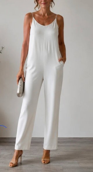 Mono blanco elegante con detalles plateados