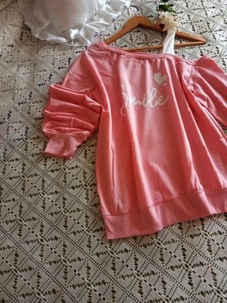 Jersey rosa hombro descubierto Talla L
