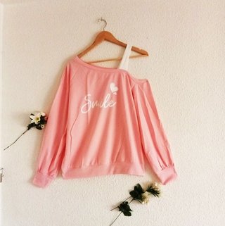 Jersey rosa hombro descubierto Talla L