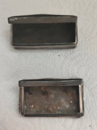2 pitilleras antiguas plata