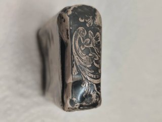2 pitilleras antiguas plata