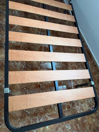 Somier 90cm Metal y Madera
