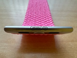 Apple Watch 45mm. Flamingo Braided Solo Loop 12