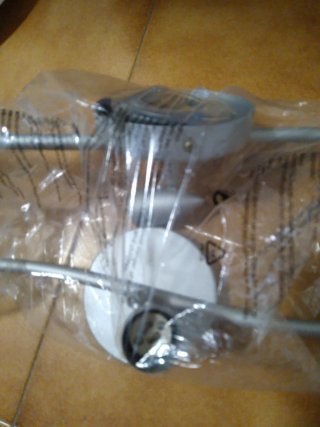2 Lámparas de metal plateadas