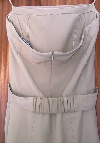 Mono largo beige palabra de honor