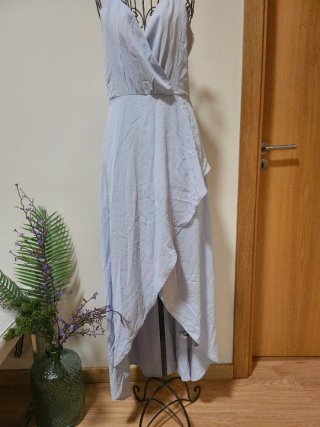 Vestido longo azul Shein tamanho M