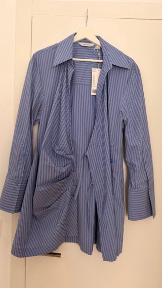 Vestido camisero drapeado & Other Stories