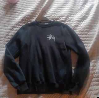 Sudadera Stüssy Negra Nueva Sin Etiquetas