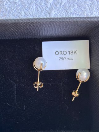 Pendientes Oro 18K Perlas 6mm, de JoseLuis Joyeria