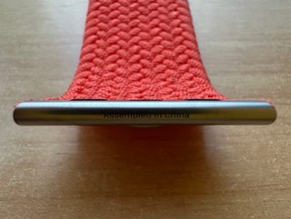 Apple Watch 44mm Electric Orange Braided Solo Loop
