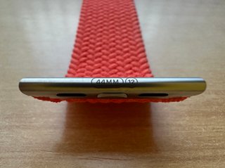 Apple Watch 44mm Electric Orange Braided Solo Loop