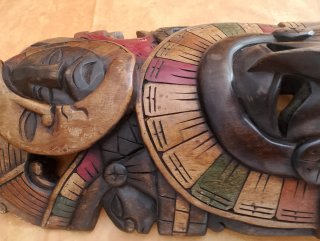 Máscara Decorativa de Madera