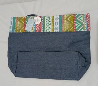Bolso grande estampado étnico