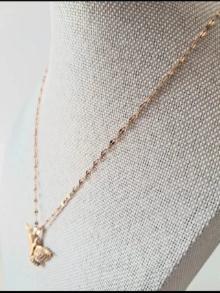 Elegante collar con colgante de pájaro vintage !!