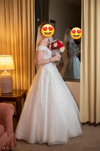 Vestido de Novia Princesa + Velo + Cancán
