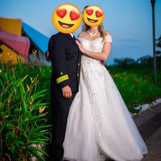 Vestido de Novia Princesa + Velo + Cancán