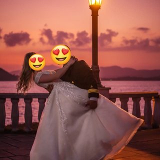 Vestido de Novia Princesa + Velo + Cancán
