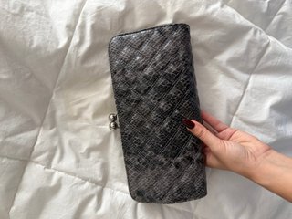 Bolso vintage tachuelas plateadas cartera