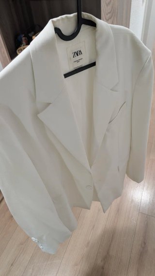 Blazer Blanco Zara Talla 52
