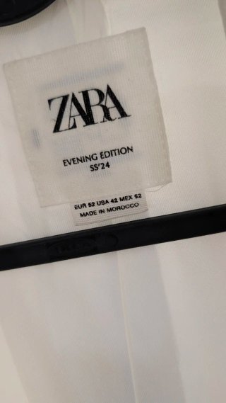 Blazer Blanco Zara Talla 52