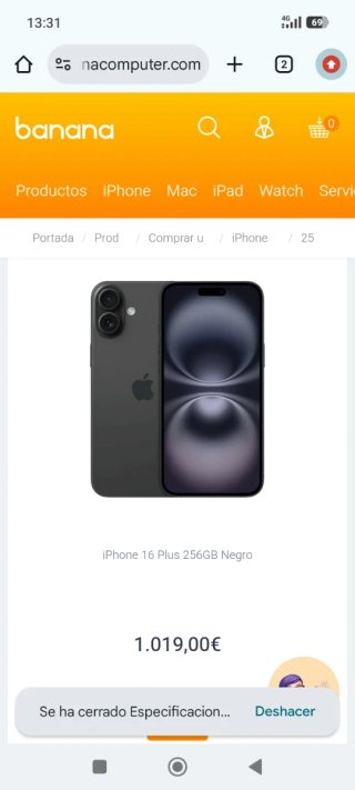 Iphone16 plus 256gb PRECINTADO