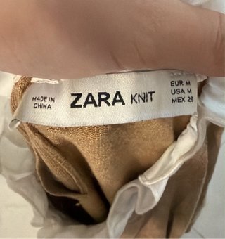 Jersey vintage marrón con cuello blanco
