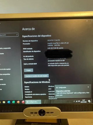 PC Completo Intel i3/8GB RAM/SSD 128GB + Monitor