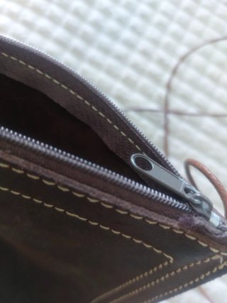 Bolso artesano cuero marrón
