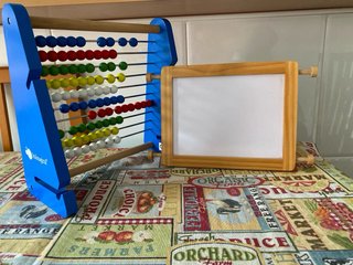 Ábaco de madera educativo