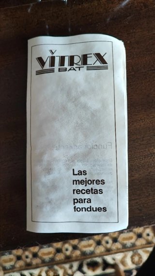 Olla Fondue Vitrex Negra y Roja