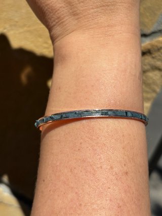 Pulsera ALMA MARINA Rodio Azul