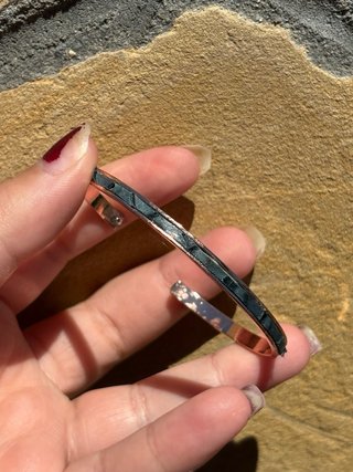 Pulsera ALMA MARINA Rodio Azul