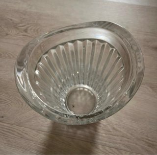 Vaso cristallo trasparente nuovo