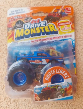 Monster Truck 4x4 Blu metal