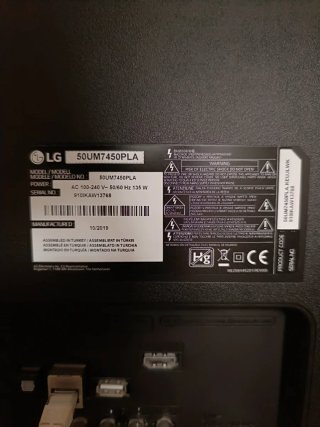 TV LG 50 Negra