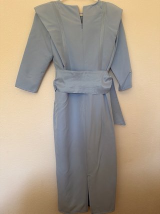 Vestido fiesta Juan Bernal azul nuevo