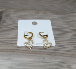 Pendientes Corazón Acero Inoxidable