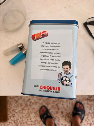 Caja de galletas chiquilín