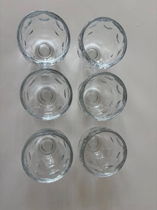 Set 6 Tazzine Caffè Guzzini Vetro con Piattini