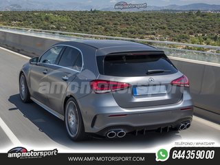 DIFUSOR TRASERO TIPO AMG CON COLAS ESCAPE DOBLES CROMADAS