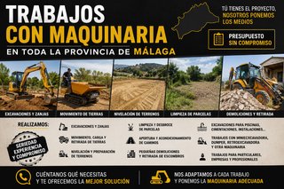trabajos con maquinaria