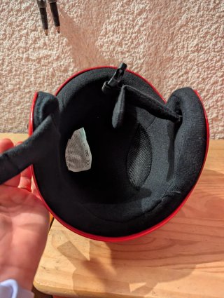 Casco de esquí infantil rojo