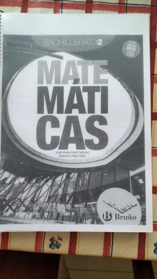 Libro matemáticas 2 bachillerato