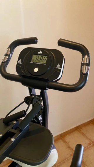 Bicicleta Estática Plegable con Ruedas