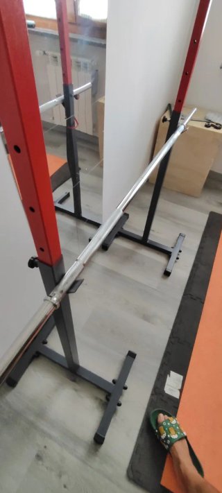 Rack per squat + bilanciere