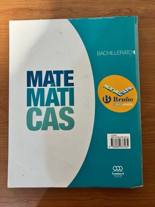 Libro de texto de Matemáticas I