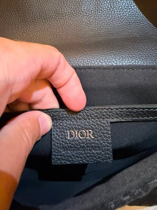 Bolso Dior Saddle Negro/Gris