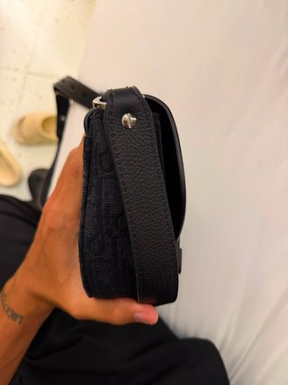 Bolso Dior Saddle Negro/Gris